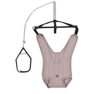 Buddy & Hope Taupe Flounce Baby Doorway Jumper